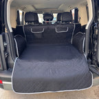 PawfectFriend Dark Gray Pet Car Trunk Cover – Waterproof, Non-Slip Backseat Protector for Dogs & Cats | Travel Comfort, Safety & Style