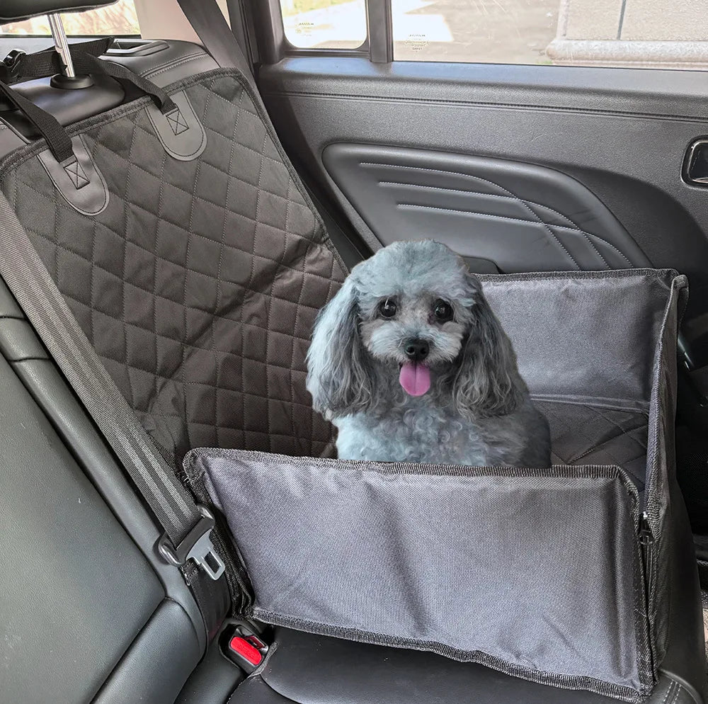 PawfectFriend Waterproof Anti-slip Pet Car Seat Cover – Folding Portable Rear Seat Protector for Dogs & Cats  Anti-Dirty, Scratchproof & Travel-Friendly Oxford Mat